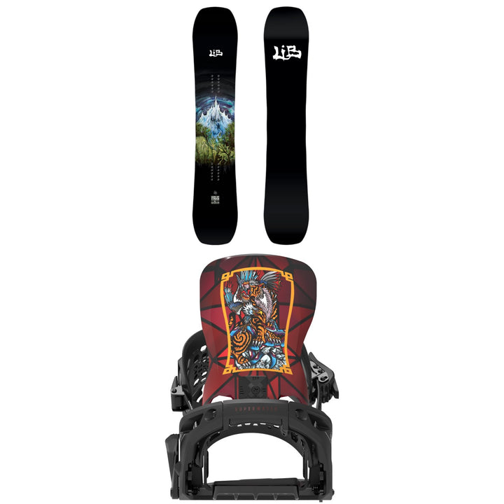 Lib Tech Skunk Ape Twin Snowboard + Bent Metal Lightning Supermatic Snowboard Bindings 2027