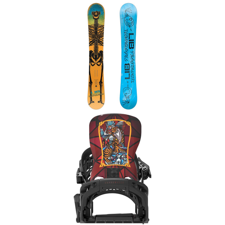 Lib Tech Doughboy Snowboard + Bent Metal Lightning Supermatic Snowboard Bindings 2027