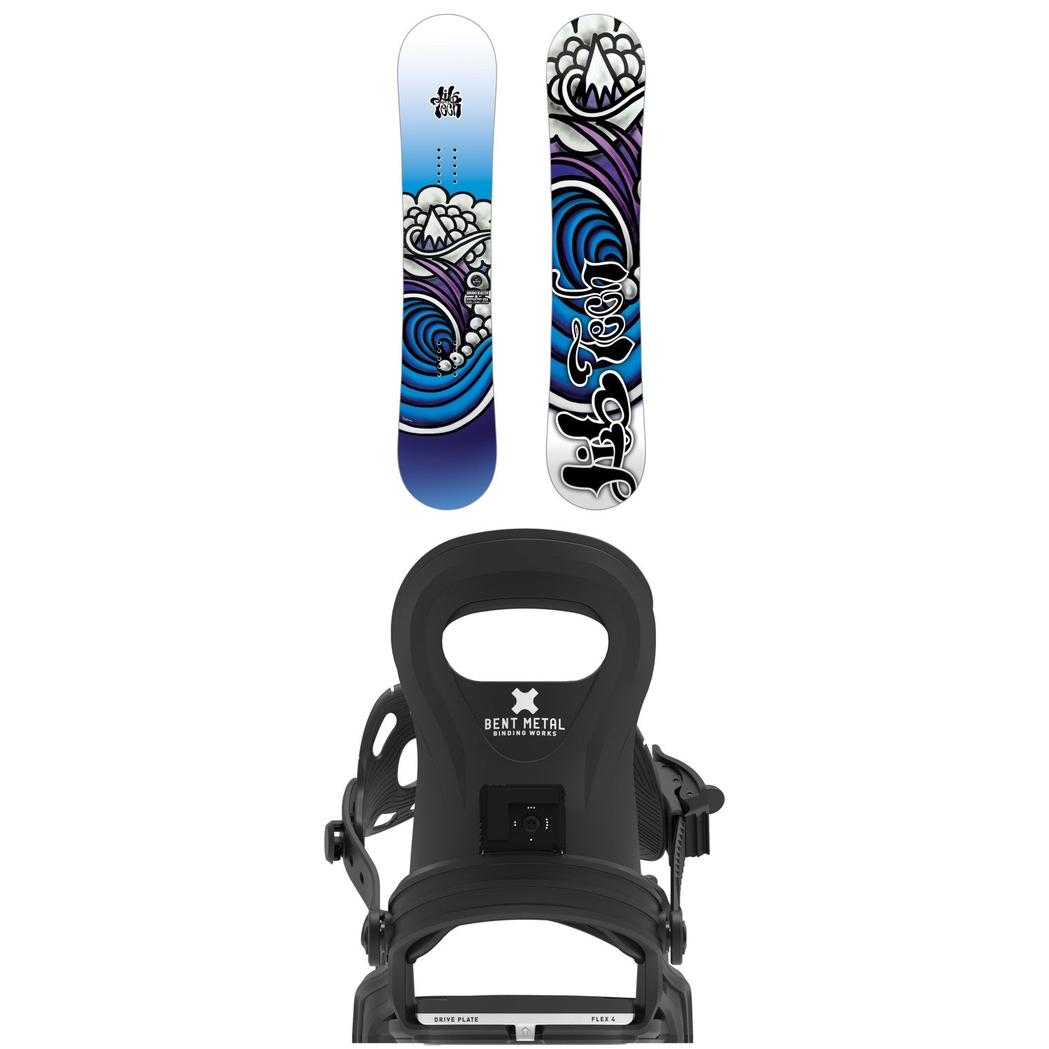 LIB TECH スケートバナナ　ベントメタルトランスファーセット Lib Tech Banana Blaster Snowboard + Bent Metal BMX Snowboard