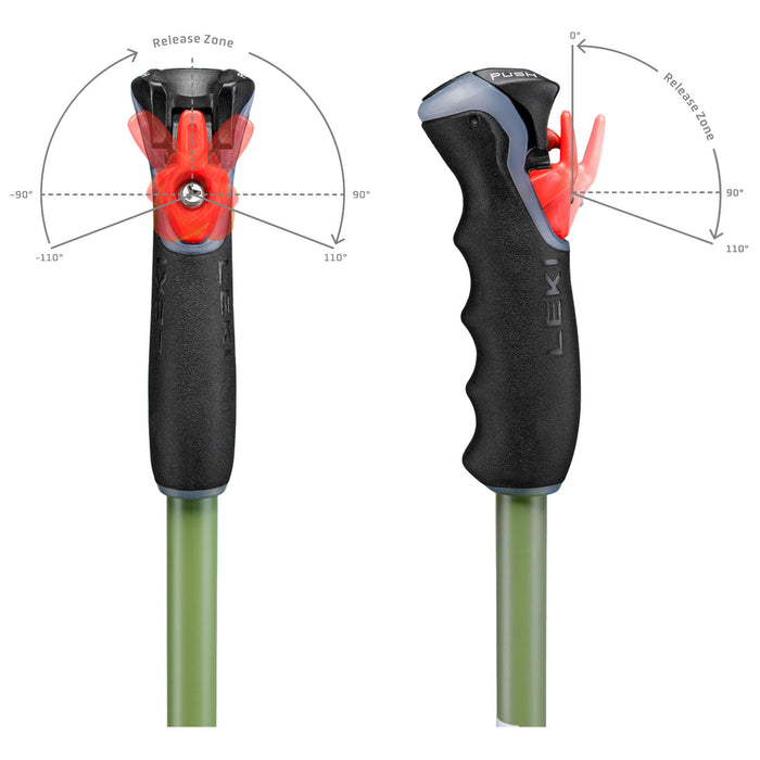 LEKI Peak Vario TR Ski Poles 2027 Black/Olive/White