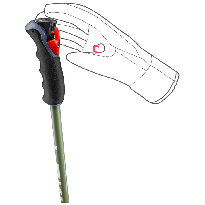 LEKI Peak Vario TR Ski Poles 2027 Black/Olive/White