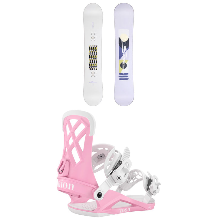 Sims Fluid Snowboard + Union Rosa Snowboard Bindings - Women's 2026
