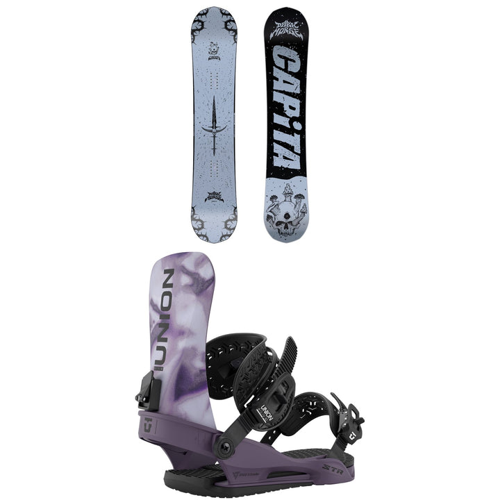 CAPiTA Dark Horse Snowboard + Union STR Snowboard Bindings 2027