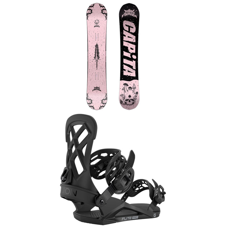 CAPiTA Dark Horse Snowboard + Union Flite Pro Snowboard Bindings 2027