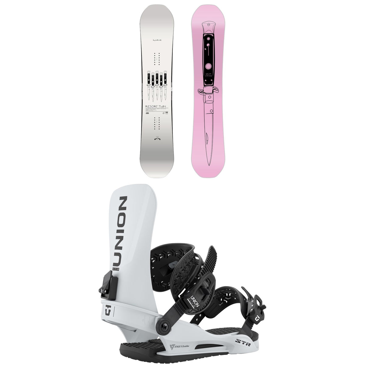 CAPiTA Spring Break Resort Twin Snowboard + Union STR Snowboard Bindings 2027