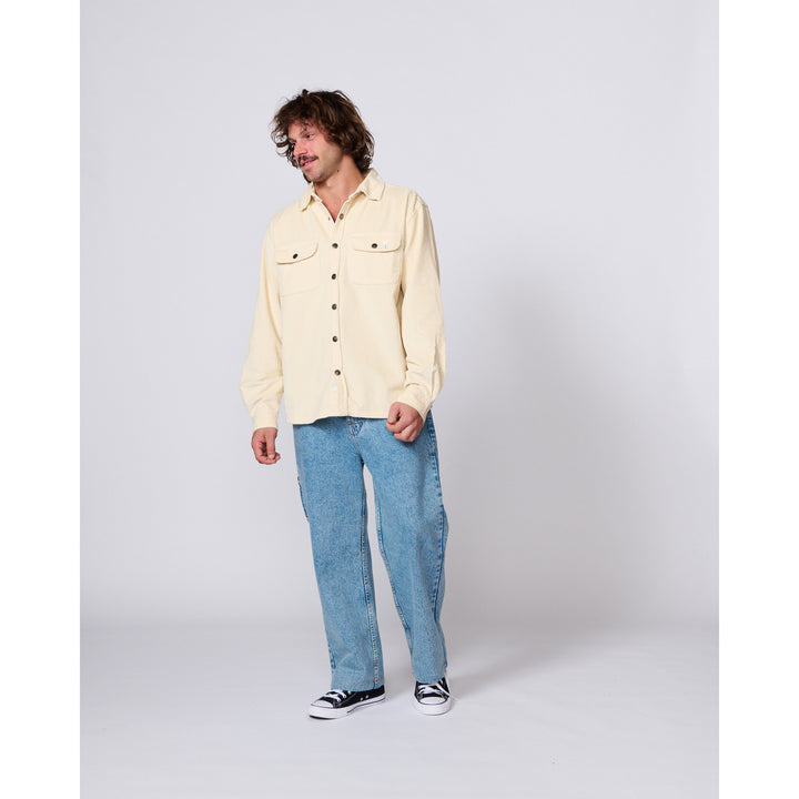 The Critical Slide Society Surface Cord Overshirt - Men's Bone