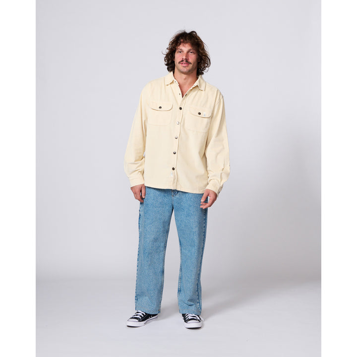 The Critical Slide Society Surface Cord Overshirt - Men's Bone