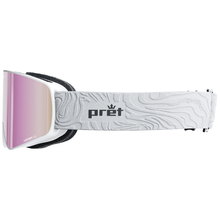 Pret Effect Goggles White Texture/Lucent Rose Gold S3 + Lucent Storm