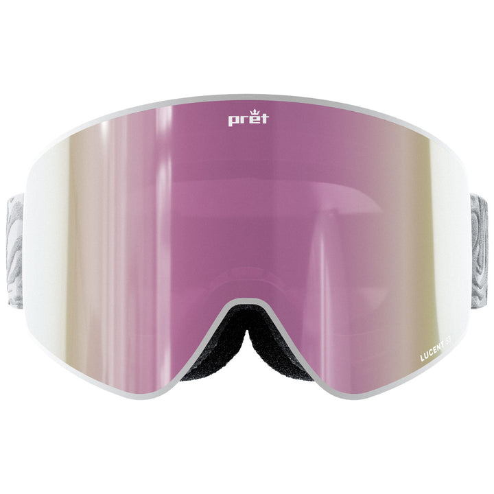 Pret Effect Goggles White Texture/Lucent Rose Gold S3 + Lucent Storm