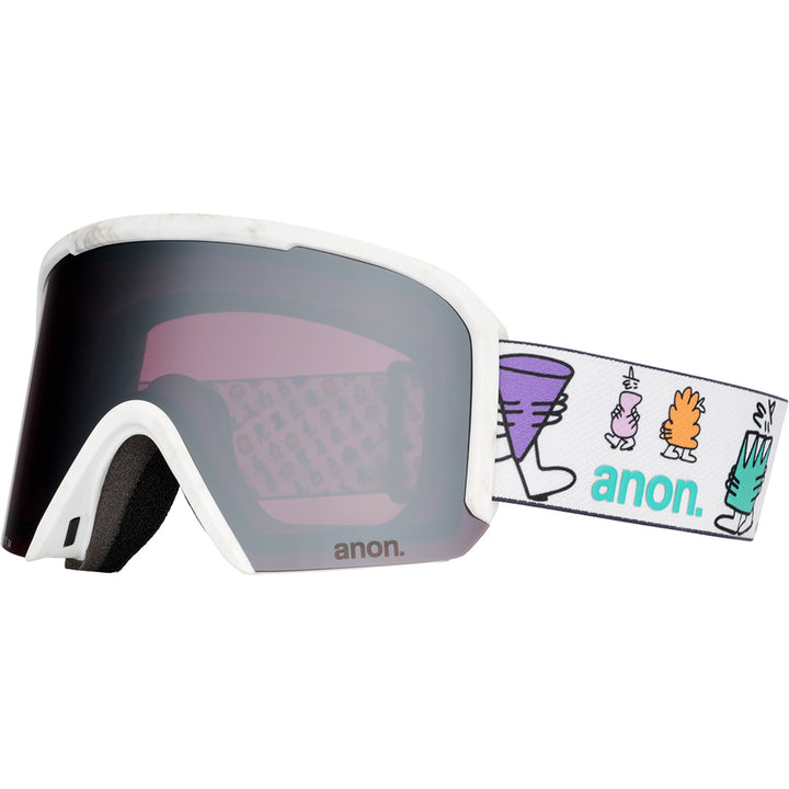 Anon Nesa MFI Low Bridge Fit Goggles LB Encounters/Perceive Sunny Onyx+Perceive Variable Violet