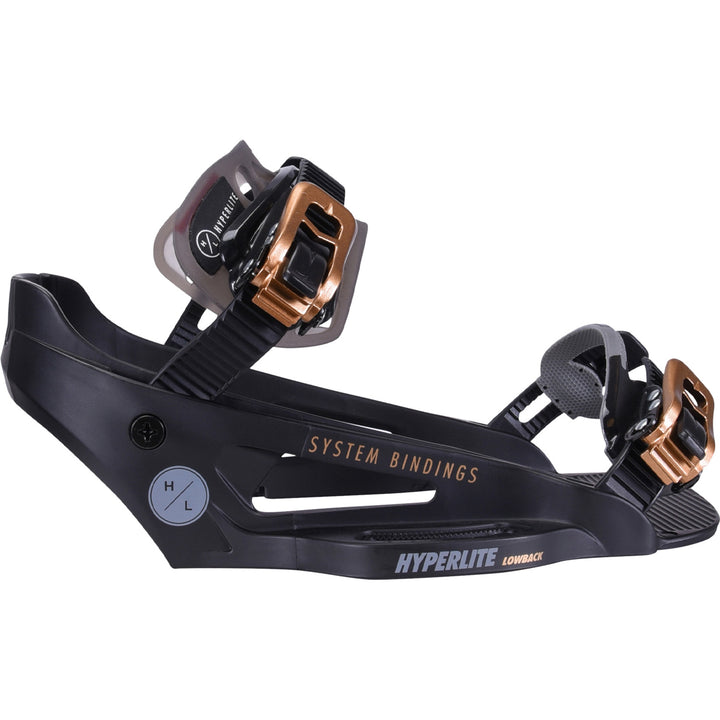 Hyperlite System Lowback Wakeboard Bindings 2024 Black/Gold
