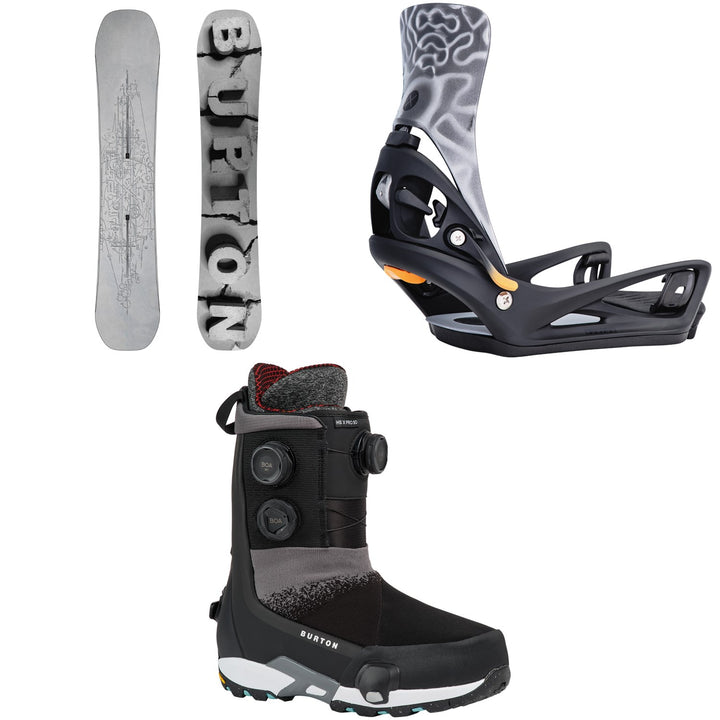 Burton Custom X Snowboard + Step On X Snowboard Bindings + Highshot X Pro Step On Snowboard Boots 2027