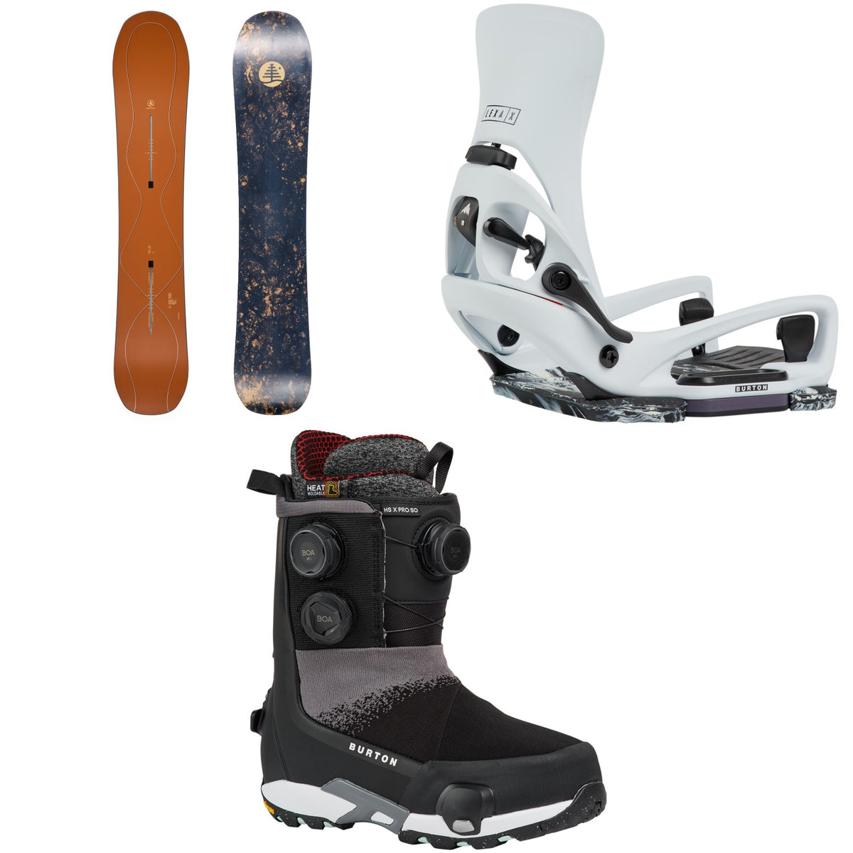 Burton Family Tree Time Thief Snowboard + Step On Lexa X EST Snowboard Bindings + Highshot X Pro Step On Snowboard Boots - Women's 2027