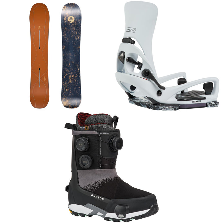 Burton Family Tree Time Thief Snowboard + Step On Lexa X EST Snowboard Bindings + Highshot X Pro Step On Snowboard Boots - Women's 2027