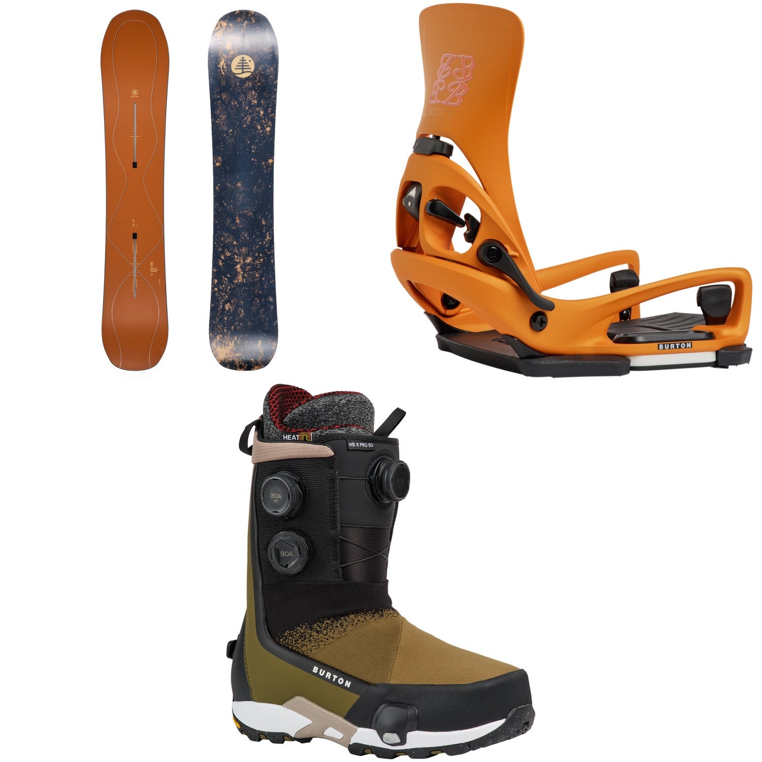 Burton Family Tree Time Thief Snowboard + Step On Cartel X EST