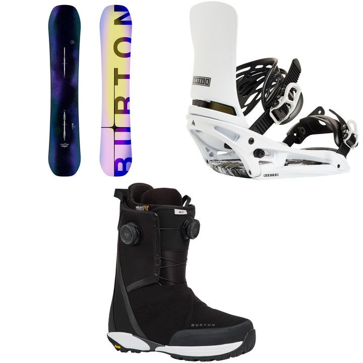 Burton Custom Snowboard + Cartel X EST Snowboard Bindings + Waverange X Snowboard Boots 2027