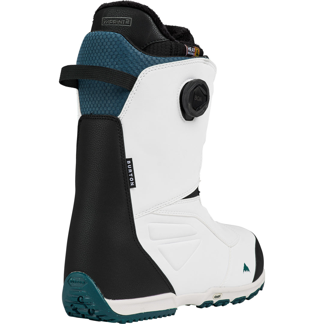 Men's Burton Ruler BOA Snowboard Boots, White / Regular / 15