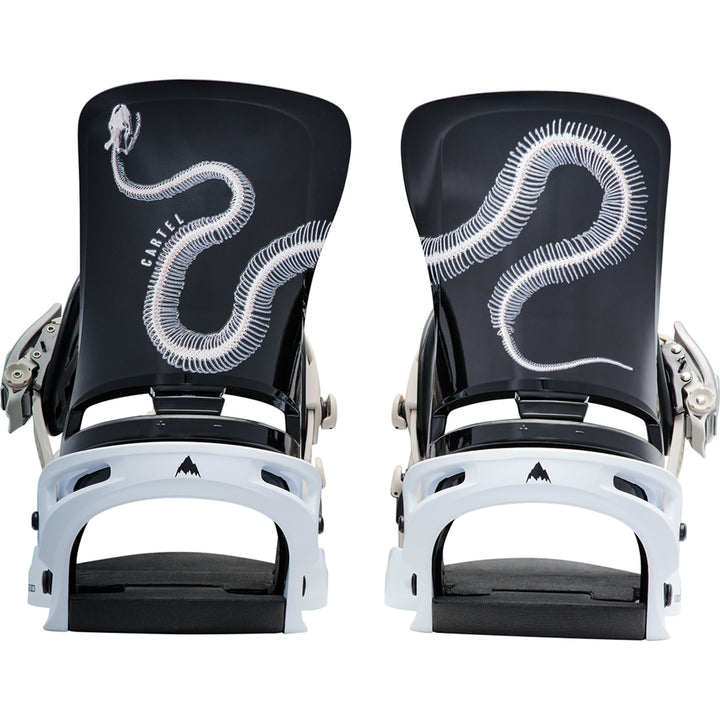 Burton Cartel Snowboard Bindings Skeleton Snake