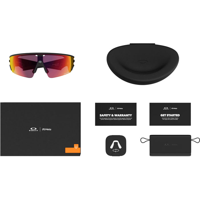 Oakley Meta Vanguard Sunglasses Black/Prizm Transitions Red