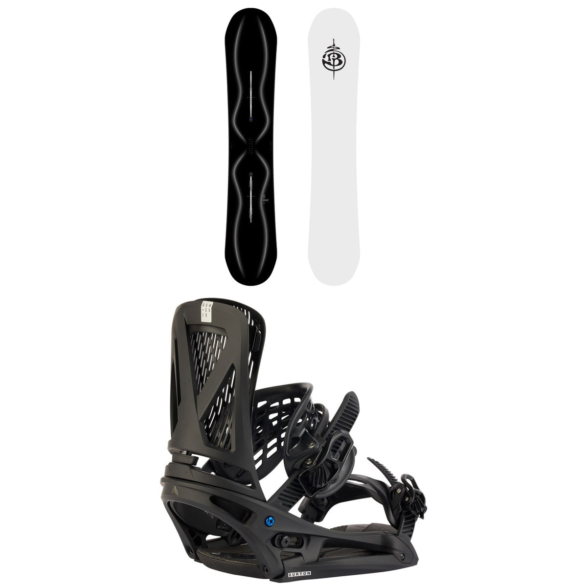 Burton Mystery Process Snowboard + Genesis EST Snowboard Bindings 2027