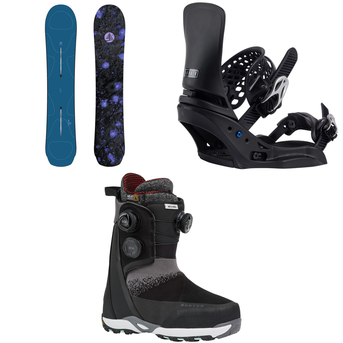 Burton Family Tree Full Nelson Snowboard + Lexa X EST Snowboard Bindings + Waverange X Pro Snowboard Boots - Women's 2027
