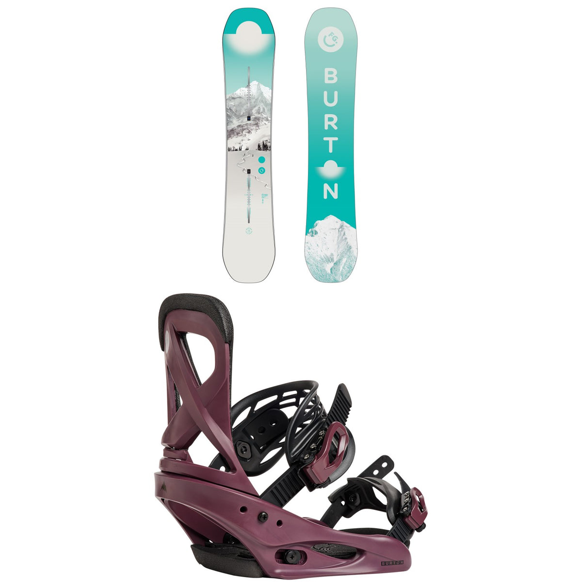 Burton Feelgood Flying V Snowboard + Scribe Snowboard Bindings - Women's 2027