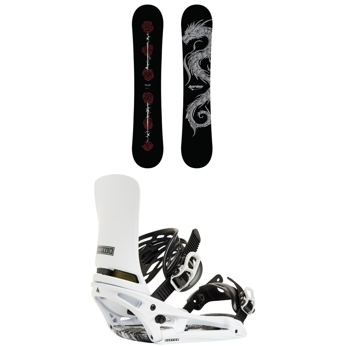 Burton Blossom Snowboard + Cartel X EST Snowboard Bindings 2027