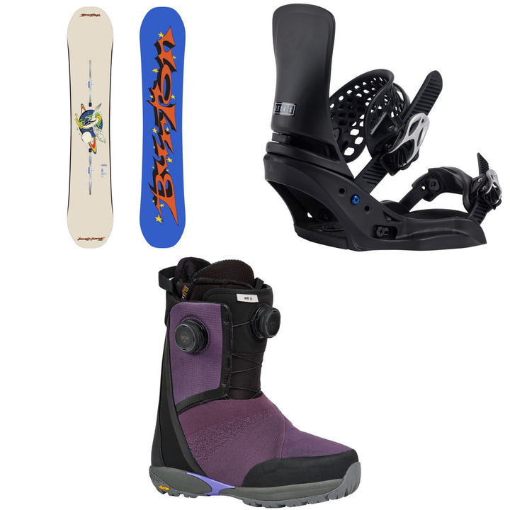 Burton Talent Scout Snowboard + Lexa X EST Snowboard Bindings + Waverange X Snowboard Boots - Women's 2027