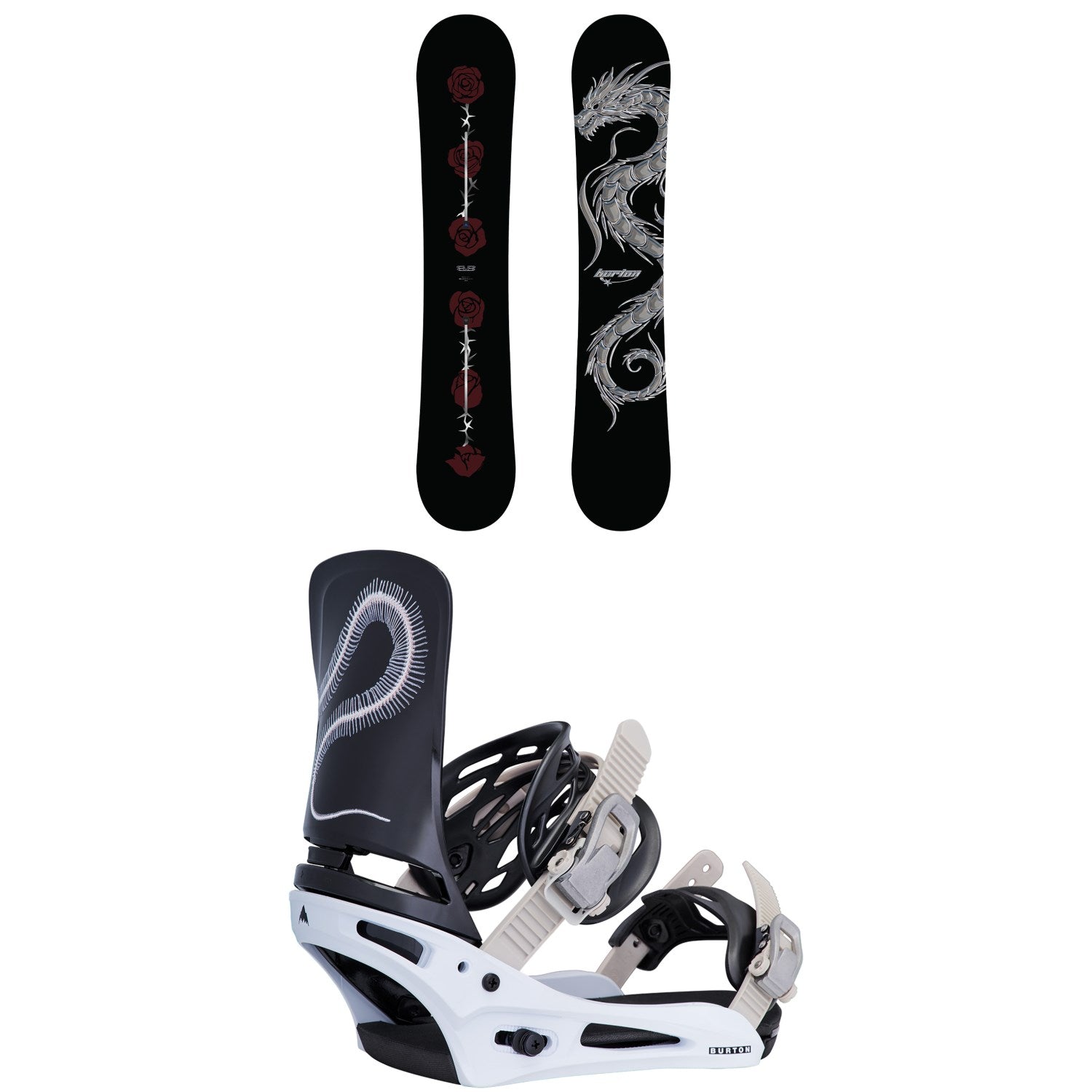 Burton Blossom Snowboard + Cartel Snowboard Bindings 2027 – evo