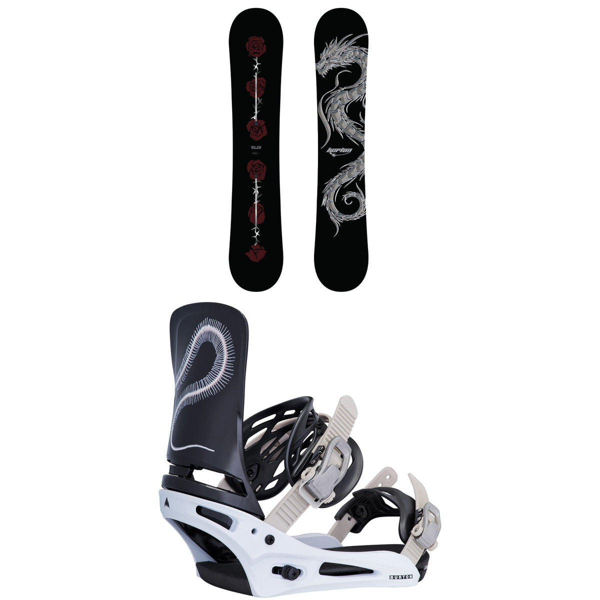 Burton Blossom Snowboard + Cartel Snowboard Bindings 2027