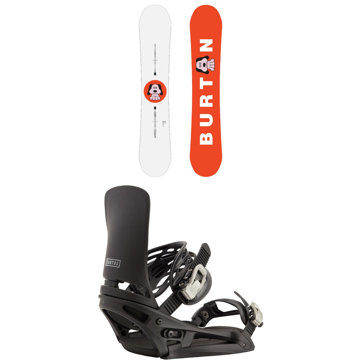 Burton Process Flying V Snowboard + Cartel EST Snowboard Bindings 2027