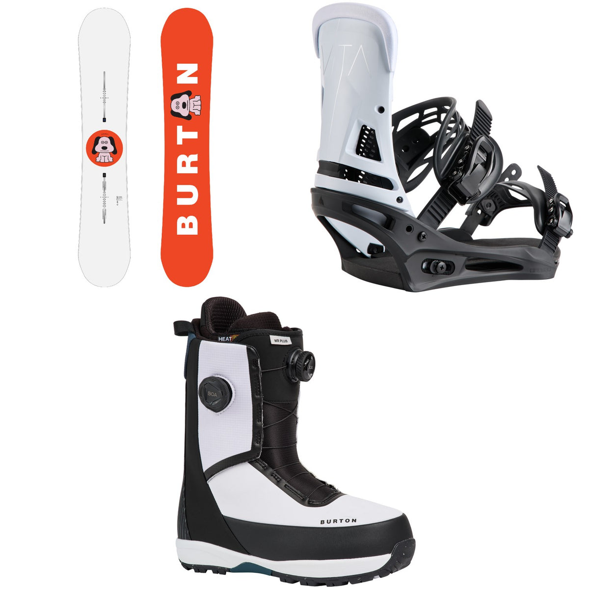 Burton Process Flying V Snowboard + Malavita Snowboard Binding + Waverange Plus Snowboard Boots 2027