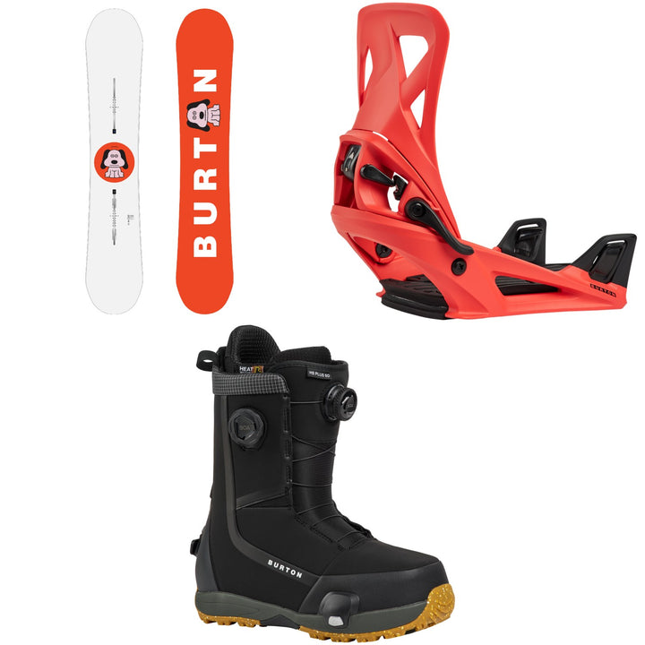 Burton Process Flying V Snowboard + Step On Snowboard Bindings + Highshot Plus Step On Snowboard Boots 2027
