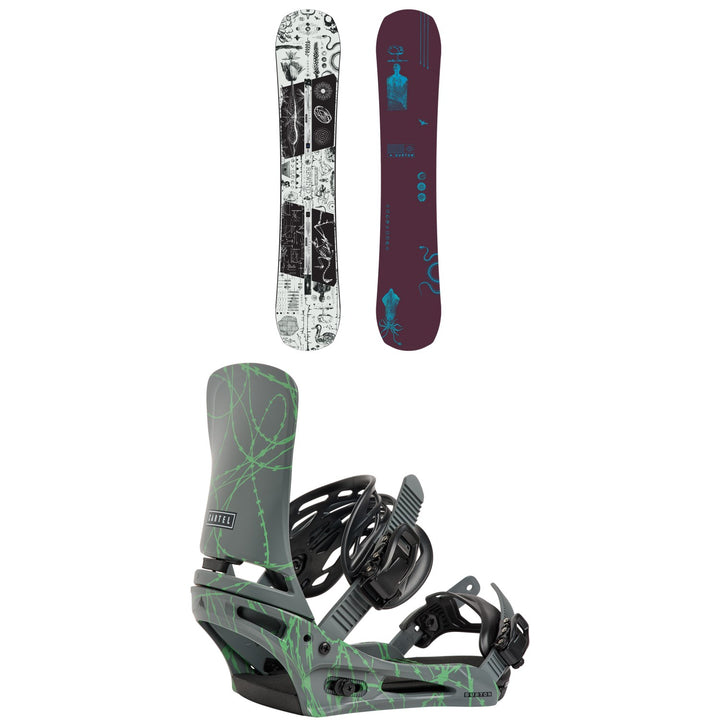 Burton Rewind Snowboard + Cartel Snowboard Bindings 2027