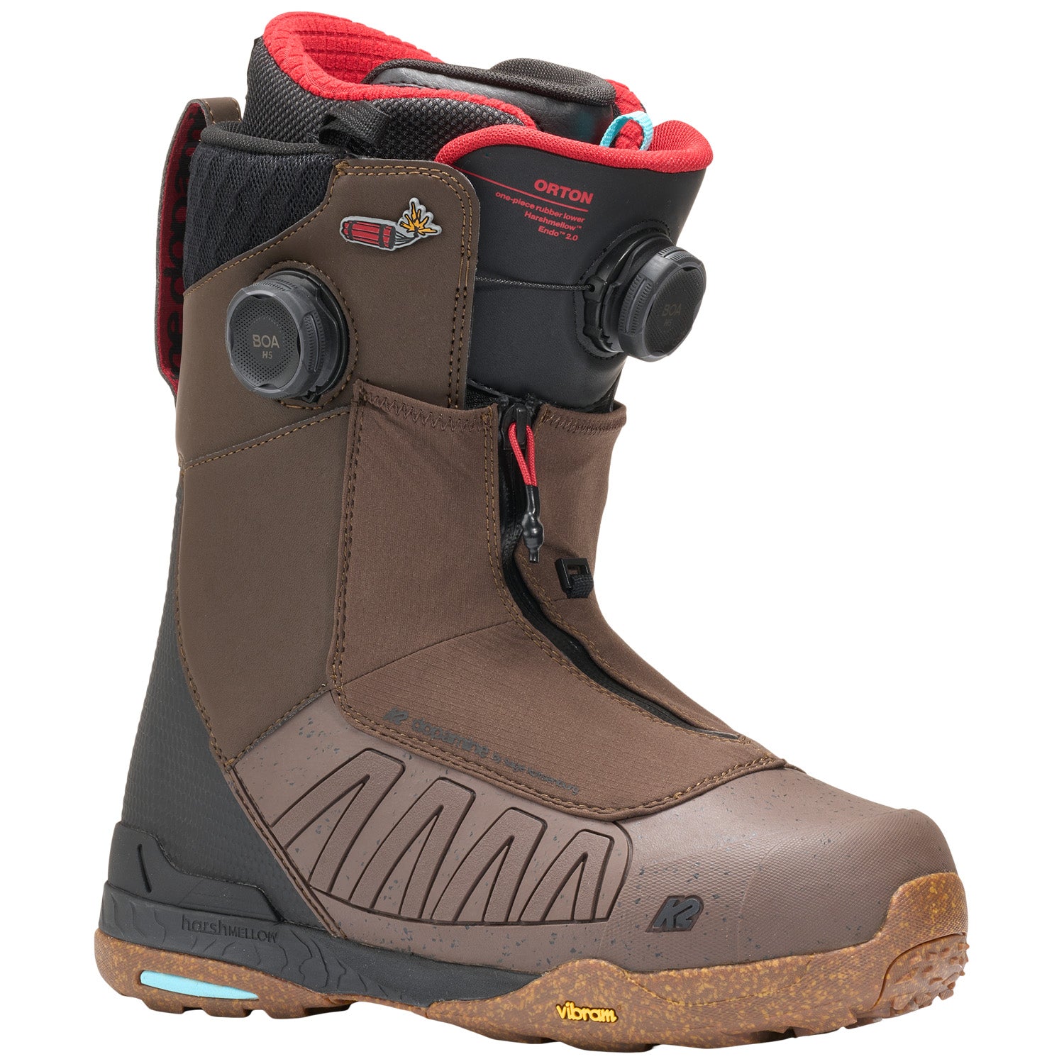 K2 ダブルBOA スノーボードブーツ ブラウン K2 Orton Snowboard Boots 2027 – evo