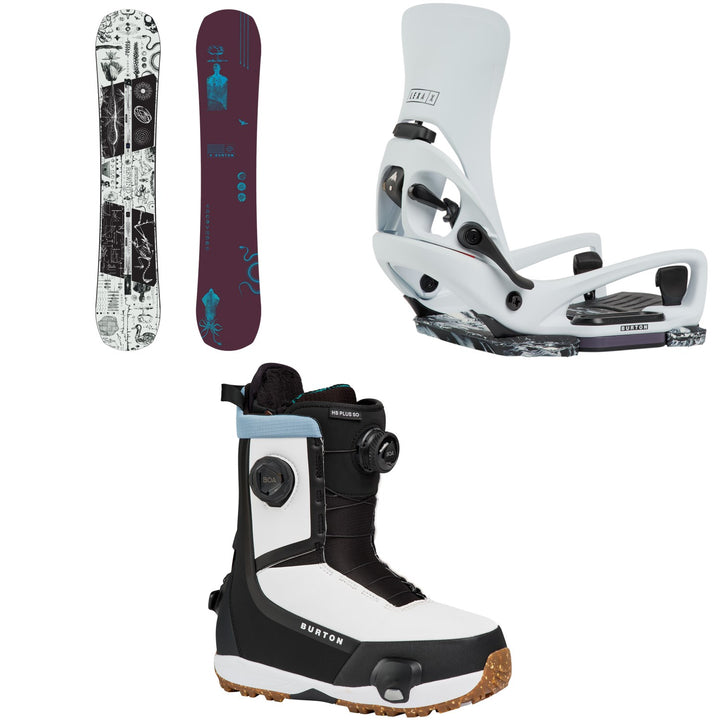 Burton Rewind Snowboard + Step On Lexa X EST Snowboard Bindings + Highshot Plus Step On Snowboard Boots - Women's 2027