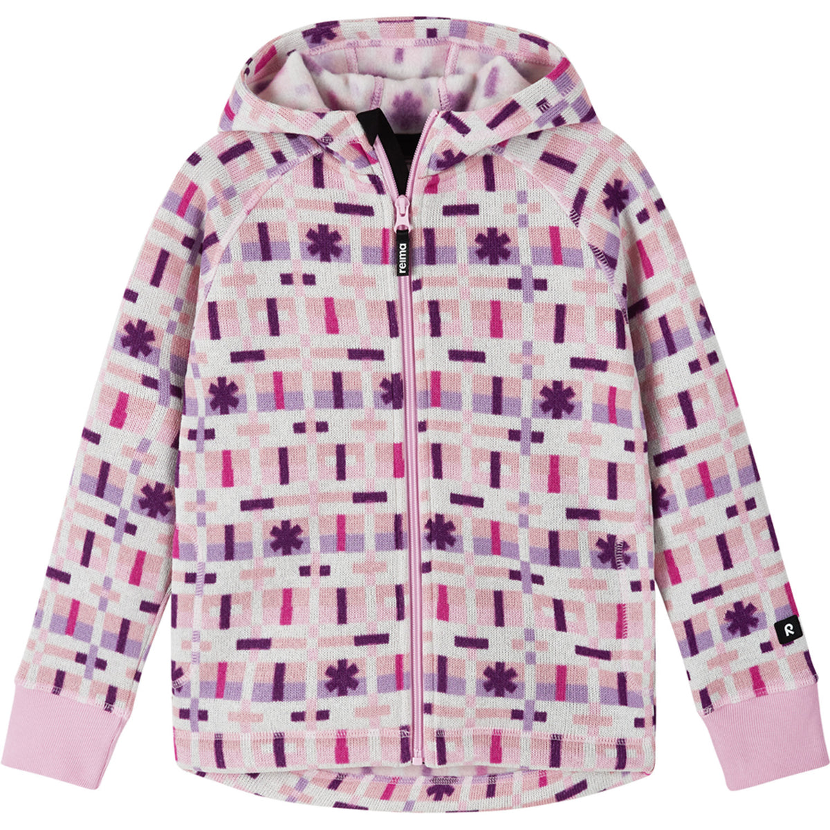 Reima Northern Fleece Hoodie - Kids' Grey Pink