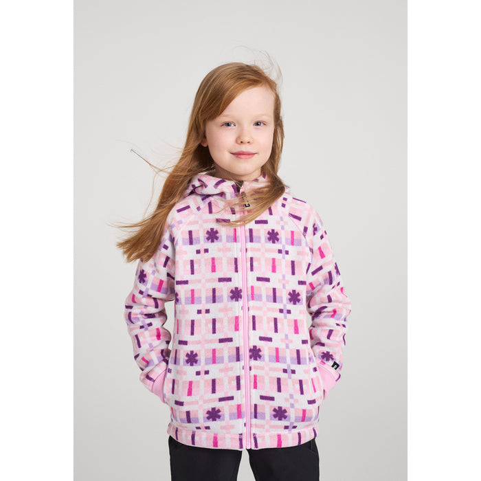 Reima Northern Fleece Hoodie - Kids' Grey Pink