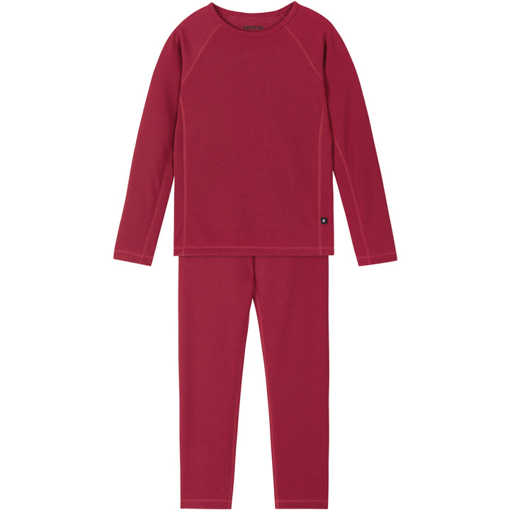 Reima Lani Thermal Base Layer Set - Kids' Cranberry