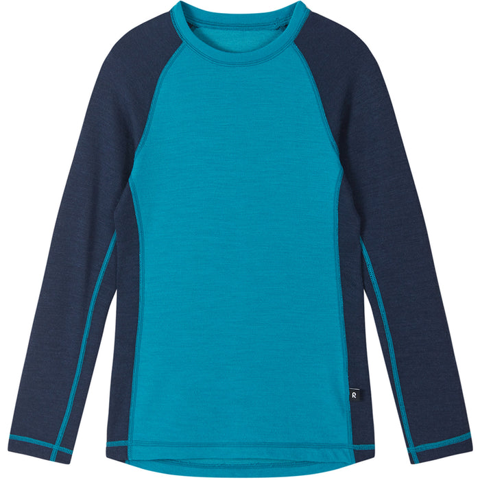 Reima Taitoa Wool Base Layer Set - Infants' Aquatic Blue
