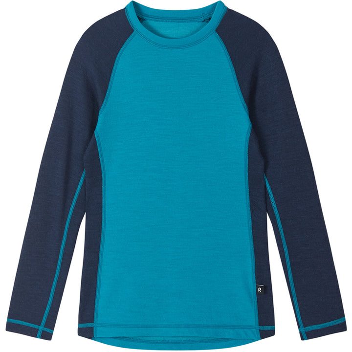 Reima Taitoa Wool Base Layer Set - Infants' Aquatic Blue
