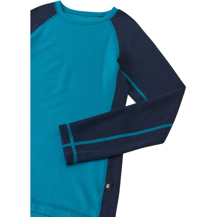 Reima Taitoa Wool Base Layer Set - Infants' Aquatic Blue