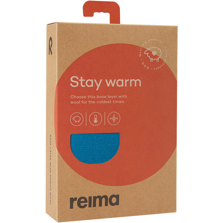 Reima Taitoa Wool Base Layer Set - Infants' Aquatic Blue
