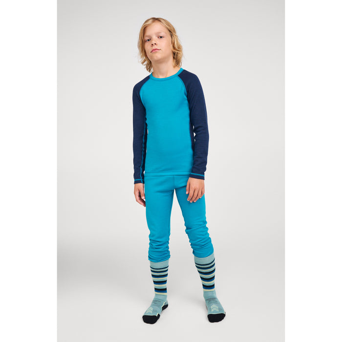 Reima Taitoa Wool Base Layer Set - Infants' Aquatic Blue