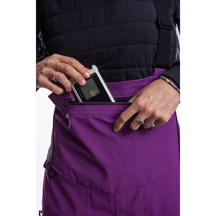 Forward Outdoor Apparel Co. Manifest Tour Shell Bibs - Women's Alpine Pansy