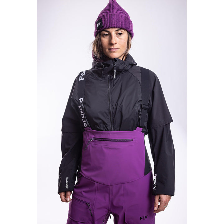 Forward Outdoor Apparel Co. Manifest Tour Shell Bibs - Women's Alpine Pansy