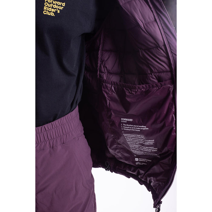 Forward Outdoor Apparel Co. Catalyst Primaloft Hoodie - Unisex Violet Crest