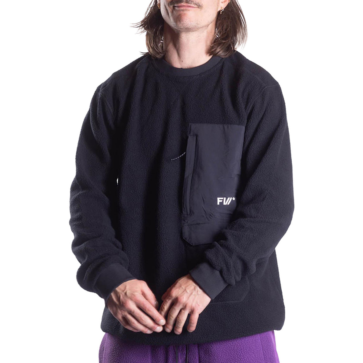 Forward Outdoor Apparel Co. Sherpa Fleece Crew - Men's Jet Black