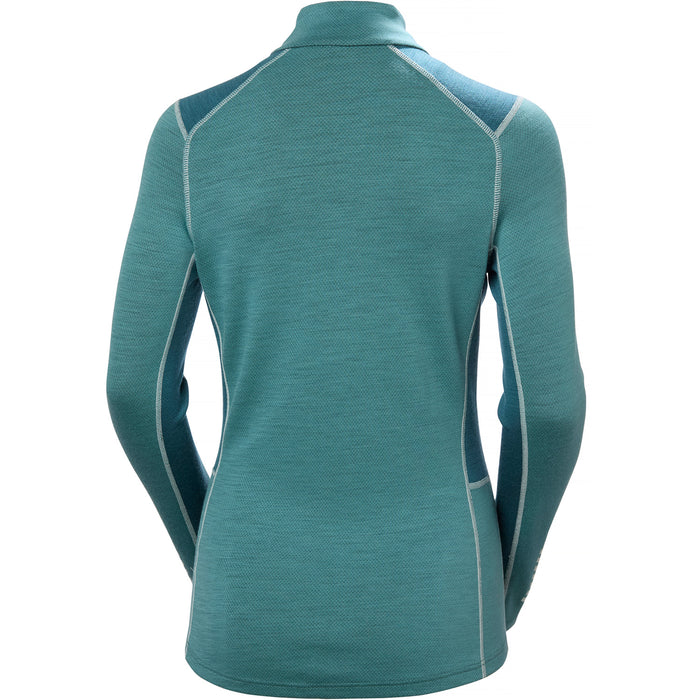 Helly Hansen Lifa Merino Midweight 1/2 Zip Baselayer Top - Women's Opal Green