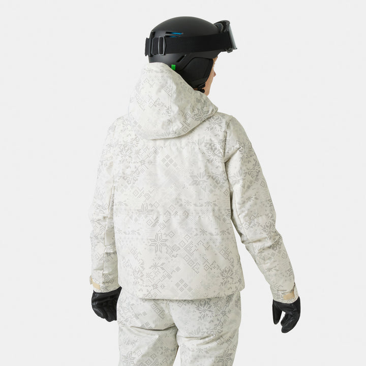 Helly Hansen Nora Short Puffy Jacket - Women's Cream New Nordic AOP